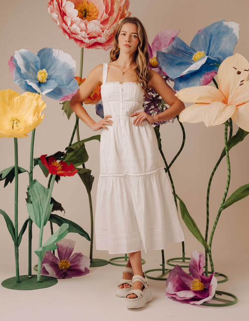 Doria Dress - White